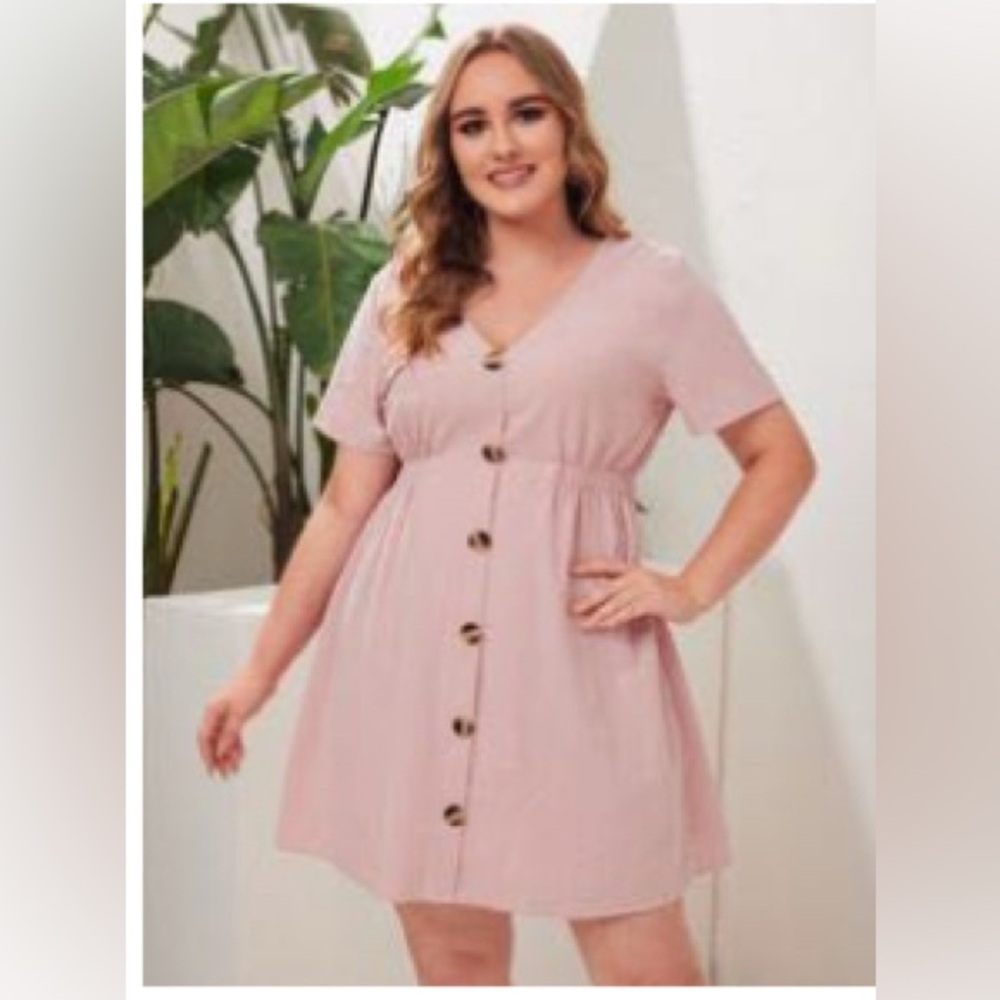 Dusty Pink Mini Dress